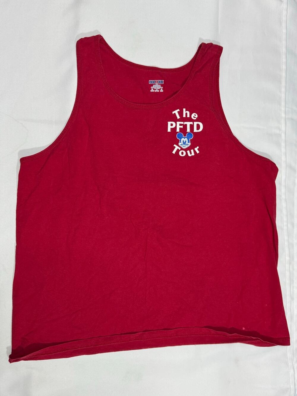 Funny Disney Tank Top Size XL Red Toms Top Reasons For Visiting WDW